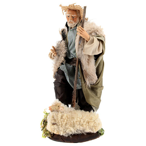 Neapolitan Nativity figurine, shepherd, 18 cm 5