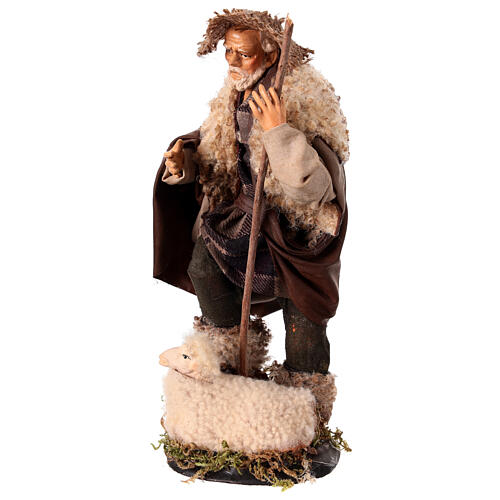 Neapolitan Nativity figurine, shepherd, 18 cm 4