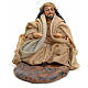 Neapolitan nativity figurine, Arabian man warming up, 8cm s1