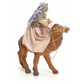 Mulher idosa no camelo 8 cm presépio Nápoles