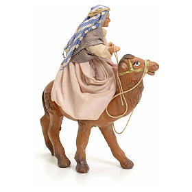 Old lady on Camel, 8cm for Neapolitan Nativity