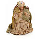 Neapolitan Nativity figurine, kneeling woman praying, 8 cm s1