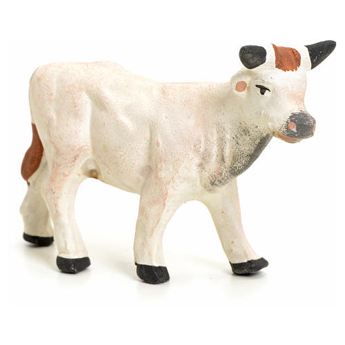 Stojąca krowa 8 cm figurka szopki z Neapolu 2