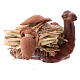 Neapolitan Nativity figurine, kneeling camel with wood bundle, 8 s5