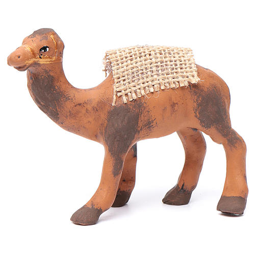 Neapolitan nativity figurine, standing camel, 8cm 1