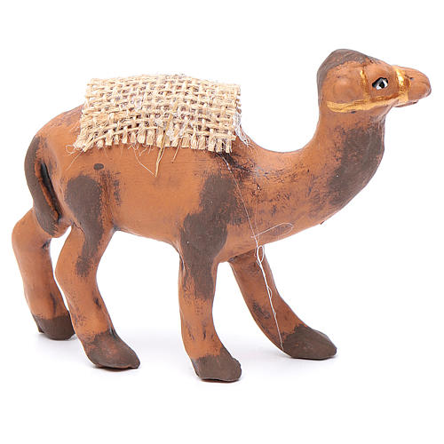 Neapolitan nativity figurine, standing camel, 8cm 2