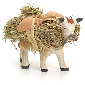 Vache au fagot pour crèche Napolitaine 8 cm