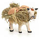 Vaca de pé com lenha nas costas para presépio napolitano com figuras de 8 cm de altura média s2