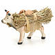 Neapolitan Nativity figurine, cow with straw bundle, 8 cm s1
