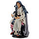 Neapolitan Nativity figurine, woman sitting, 18 cm s3