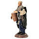 Neapolitan Nativity figurine, man carrying cask, 18 cm s7