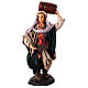 Neapolitan Nativity figurine, man carrying cask, 18 cm s1