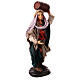 Neapolitan Nativity figurine, man carrying cask, 18 cm s3