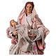 Neapolitan Nativity figurine, woman holding baby, 18 cm s2