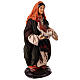 Neapolitan Nativity figurine, woman with hen, 18 cm s3