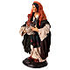 Neapolitan Nativity figurine, woman with hen, 18 cm s4