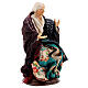 Alte Frau sitzend Krippe Neapel 18 cm s3
