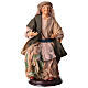 Viejita sentada 18 cm Pesebre napolitano s1