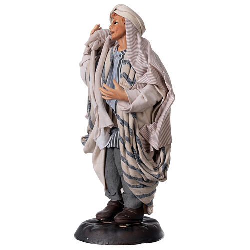 Neapolitan Nativity figurine, Arabian man with sack, 18 cm 3