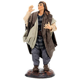 Neapolitan Nativity figurine, man shouting, 18 cm