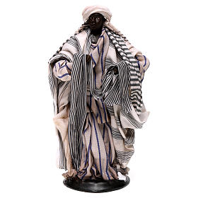 Neapolitan Nativity figurine, cloth seller, 18 cm