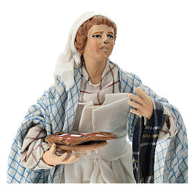 Neapolitan Nativity figurine, pizza maker, 18 cm