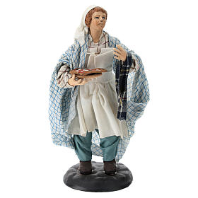 Neapolitan Nativity figurine, pizza maker, 18 cm