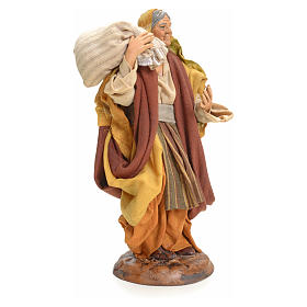 Neapolitan Nativity figurine, woman with sack, 18 cm