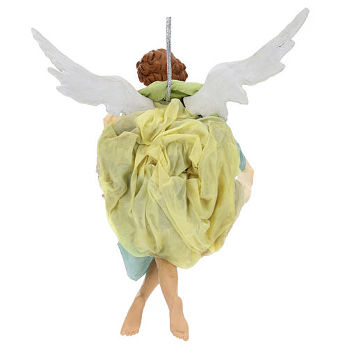 Neapolitan Nativity figurine, green angel, 45 cm 4