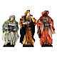 Neapolitan Nativity figurine, three wise kings, 45 cm s1