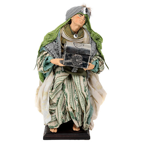 Neapolitan Nativity figurine, three wise kings, 45 cm 7