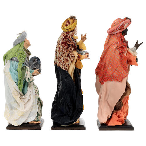 Neapolitan Nativity figurine, three wise kings, 45 cm 8