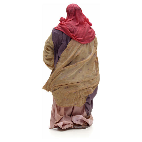 Neapolitan Nativity figurine, woman holding baby, 30 cm 3