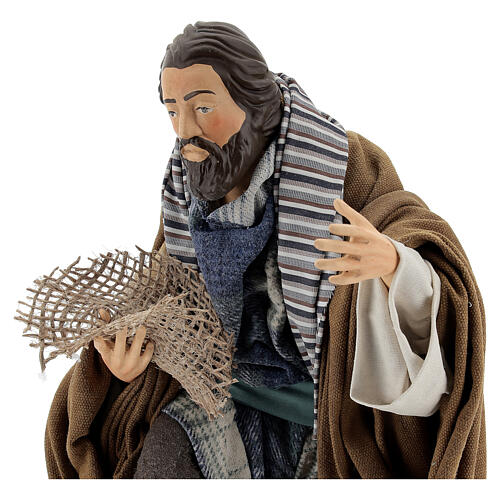 Neapolitan Nativity figurine, beggar, 30cm 2