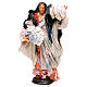 Neapolitan Nativity figurine, woman with basket of cloth s1