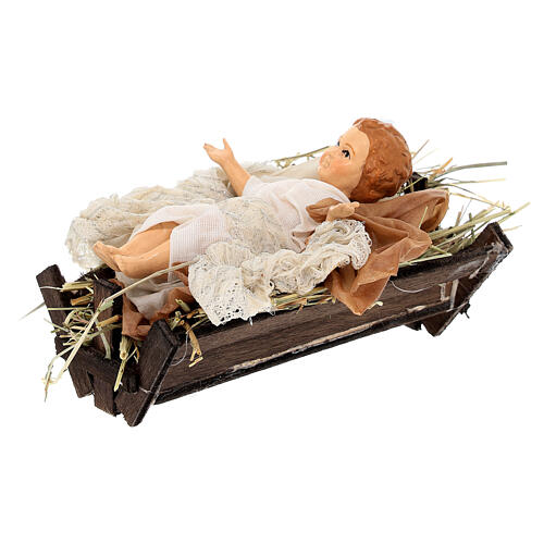 Neapolitan Nativity figurine, Joseph, Mary, baby Jesus, 45 cm 5