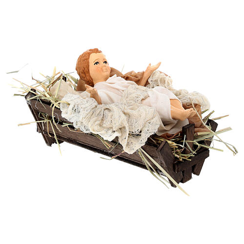 Neapolitan Nativity figurine, Joseph, Mary, baby Jesus, 45 cm 8