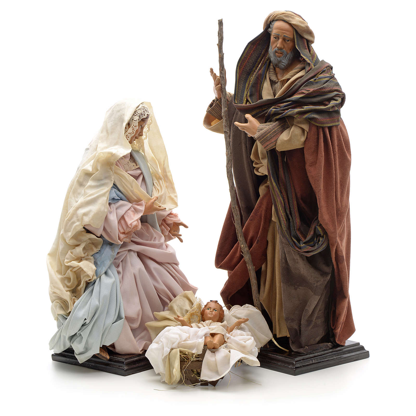 Neapolitan Nativity figurine, Joseph, Mary, baby Jesus, 45 cm online