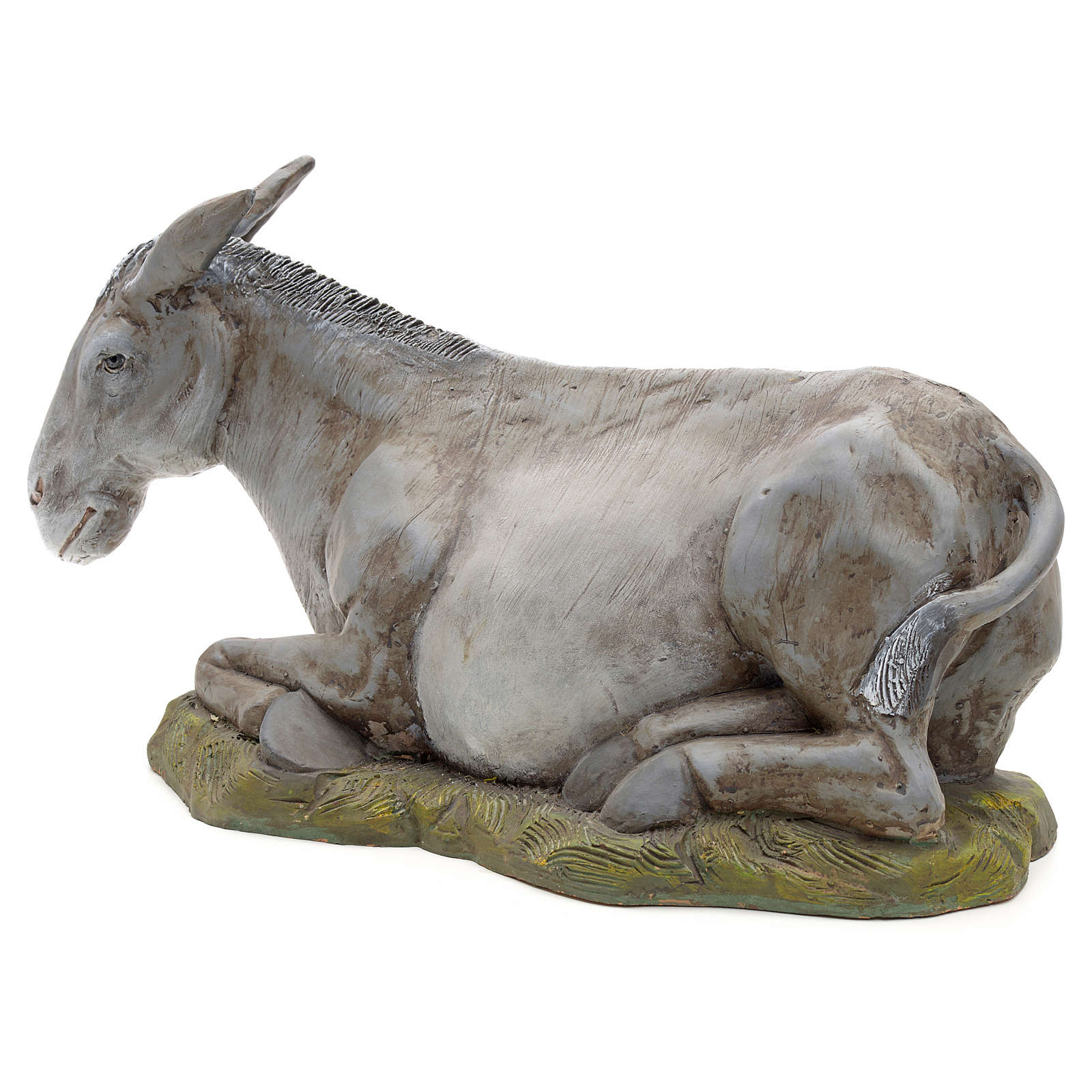 Neapolitan Nativity figurine, donkey, 45 cm online sales on