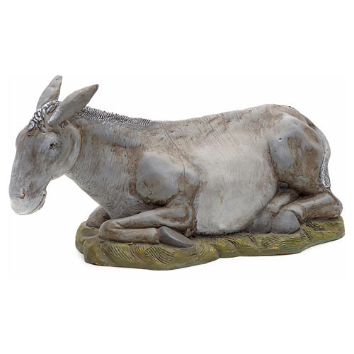 Neapolitan Nativity figurine, donkey, 45 cm 1