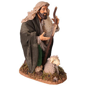 Pecoraio in ginocchio 30 cm presepe napoletano
