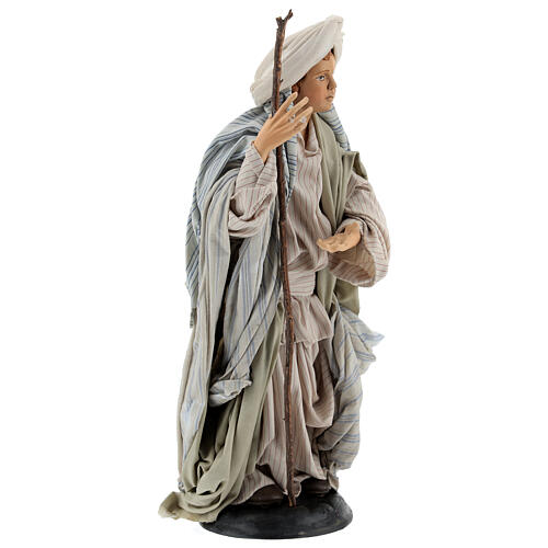 Neapolitan Nativity figurine, Arabian man with stick, 30 cm 4