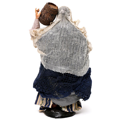 Neapolitan Nativity figurine, woman carrying cask, 30 cm 5