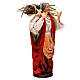 Neapolitan Nativity figurine, young woman with wood bundle, 30cm s4