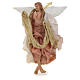 Neapolitan Nativity figurine, pink angel 14cm s1