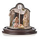 Neapolitan Nativity, Arabian style in glass dome 20x20cm s2