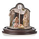Natività Napoli terracotta stile arabo 20x20 cm campana vetro s2