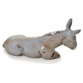 Neapolitan Nativity figurine, donkey, 6 cm