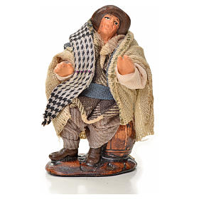Uomo seduto 6 cm presepe napoletano