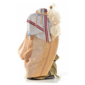 Uomo con sacco 6 cm presepe Napoli stile arabo